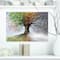 Designart - Tree with Four Seasons - Tree Painting Canvas Art Print